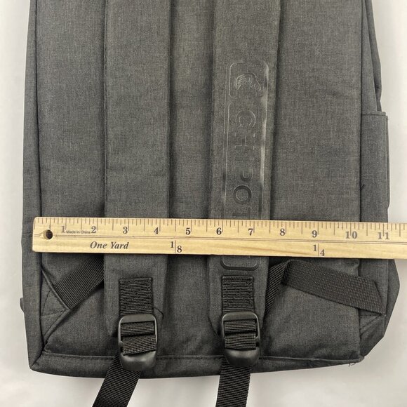 Chipotle Rolltop Backpack Laptop Sleeve Zip Closure Inside Divider Padded Canvas - Picture 9 of 10